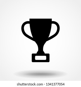 Champion cup icon isolated on white background. Vector illustration.