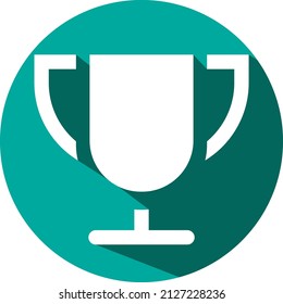 Champion cup, illustration, vector on a white background.