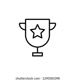 champion cup line icon