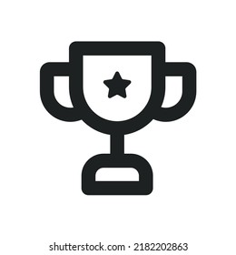 Champion Cup with Outline Style