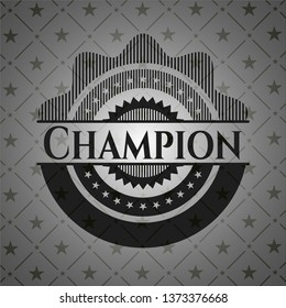 Champion dark badge