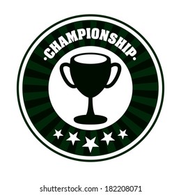 champion design over white background vector illustration