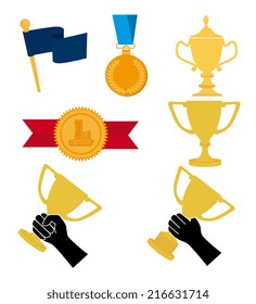 Champion design over white background, vector illustration