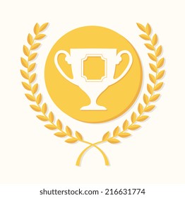 Champion design over white background, vector illustration