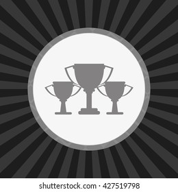 Champion design. winner icon. Colorful illustration