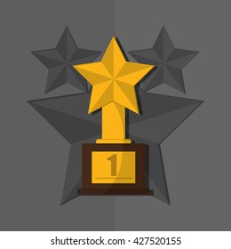 Champion design. winner icon. Colorful illustration