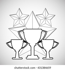 Champion design. winner icon. Colorful illustration , vector