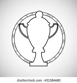 Champion design. winner icon. Colorful illustration , vector