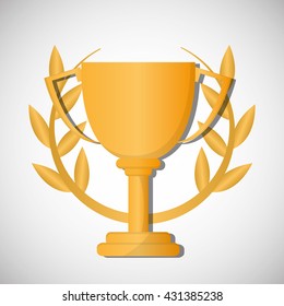 Champion design. winner icon. Colorful illustration , vector