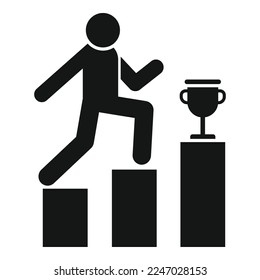 Champion effort icon simple vector. Business work. Idea partner
