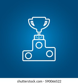 Champion flat icon