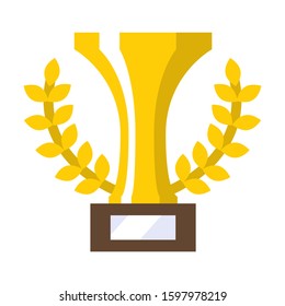 champion flat isolated vector icon