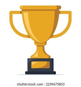 Champion Gold Trophy flacher Stil Vectorart