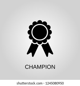 Champion icon. Champion symbol. Flat design. Stock - Vector illustration