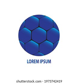 Champion league logo design vector icon template.  Soccer ball pictogram. Football symbol for your web site design, logo, app, UI. Vector illustration, EPS10.