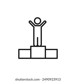 Champion logo sign vector outline