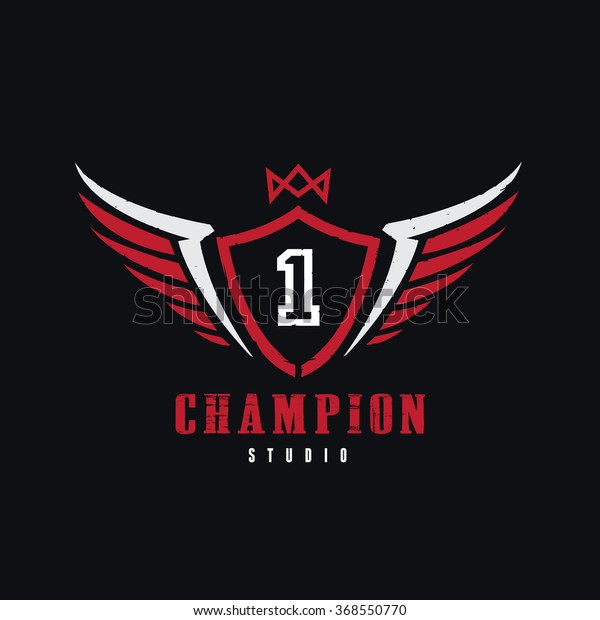 Champion Logo Template Stock Vector (Royalty