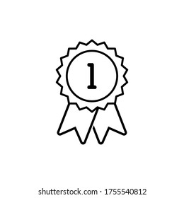Champion Medal Icon Vector Illustration