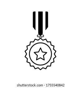 Champion Medal Icon Vector Illustration