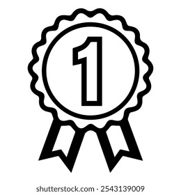 Champion Medal line art icon