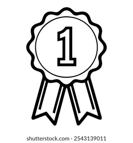 Champion Medal line art icon