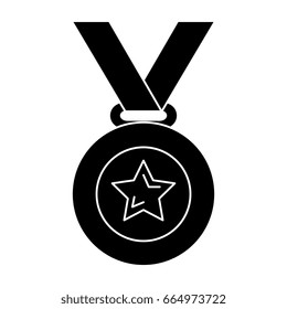 champion medal with star