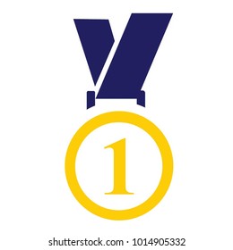 champion medal, champion, vector