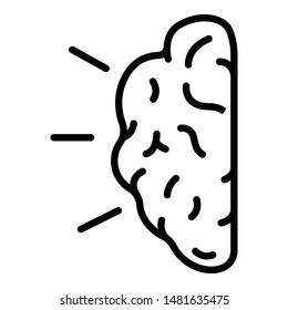 Icono de mente de campeón. Icono de vector de mente campeón para diseño web aislado en fondo blanco