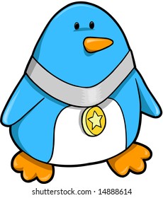 Champion-Penguin-Vektorgrafik