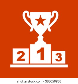 champion podium icon.
