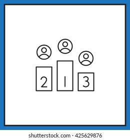 Champion podium Icon
