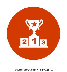 champion podium icon.