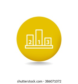 champion podium vector icon