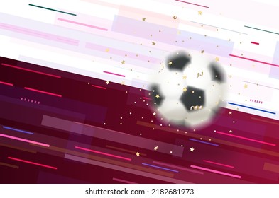 Champion shining trophy with golden confetti on abstract background. Vector banner with copy space