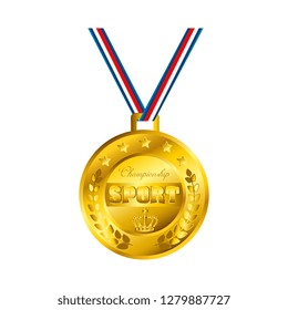 champion sport medal icon
