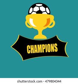 Champion sports league logo, emblem, badge.