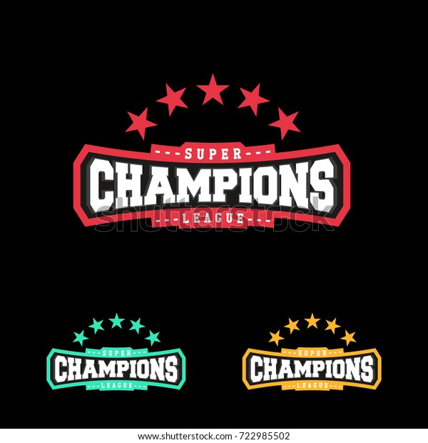 Champion Sports League Logo Emblem Badge Stock Vector (Royalty Free