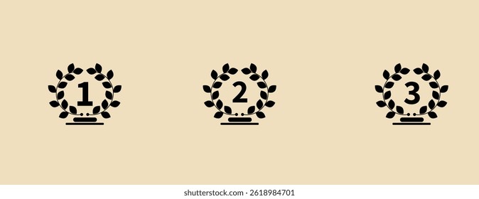 champion symbol icon in flat vector