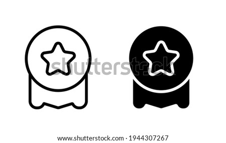 Champion and top medals. Vector design elements isolated on white. Vector design elements. Isolated on white. Best, e-commerce, featured, selling, top icon. Black and white top icons.