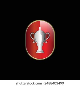 Ilustración de diseño de Plantilla de insignia de trofeo de campeón
