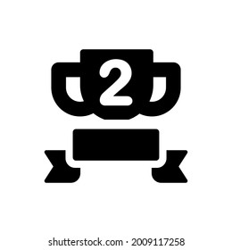 Champion trophy icon. Vector EPS file.