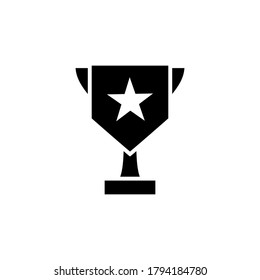 Champion, trophy, winner icon glyph style for your web design