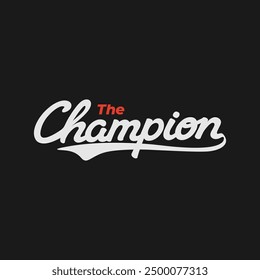 der Champion Typografie Design Tee für T-Shirt.