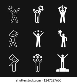 Champion vector icon, flat design for web or mobile app, award symbol.