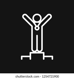 Champion vector icon, flat design for web or mobile app, award symbol.
