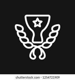 Champion vector icon, flat design for web or mobile app, award symbol.
