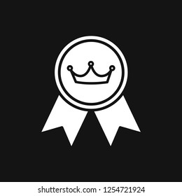 Champion vector icon, flat design for web or mobile app, award symbol.