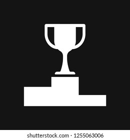 Champion vector icon, flat design for web or mobile app, award symbol.