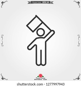 Champion vector icon, flat design for web or mobile app, award symbol.