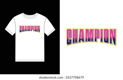 Champion vector print t shirt